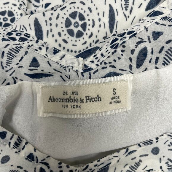 Abercrombie & Fitch Women Cold Shoulder Blouse Top Shirt Size Small B326 -7 - Picture 6 of 15